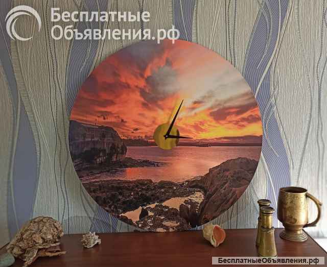 Часы интерьерные "Закат на Маврикии"