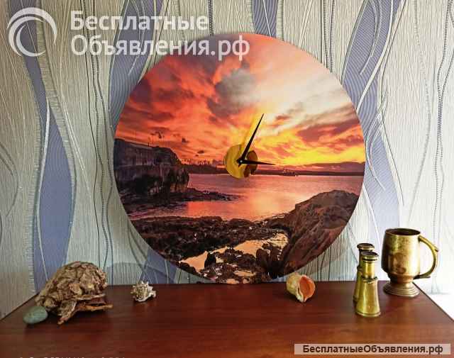 Часы интерьерные "Закат на Маврикии"