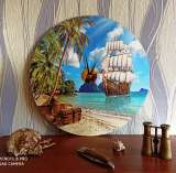 Часы интерьерные "Остров пиратов"