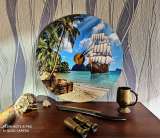 Часы интерьерные "Остров пиратов"