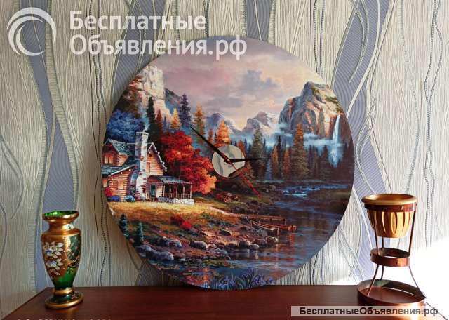 Часы интерьерные "Домик в Альпах"