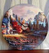 Часы интерьерные "Домик в Альпах"