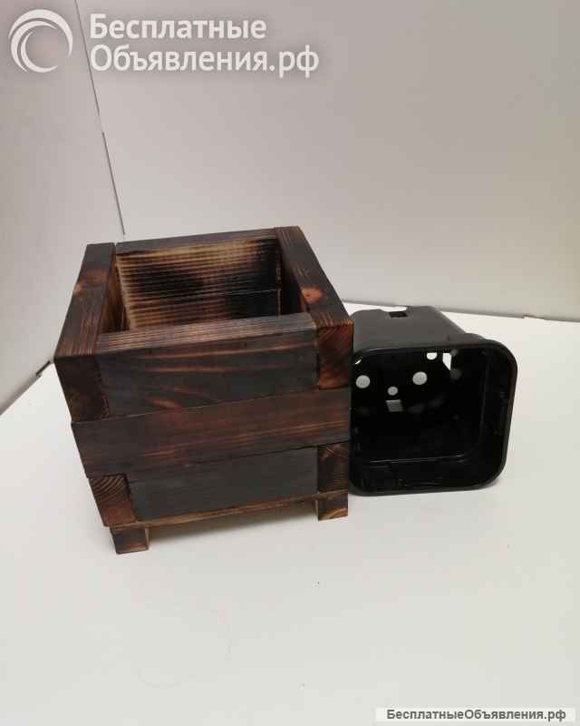 Деревянные кашпо