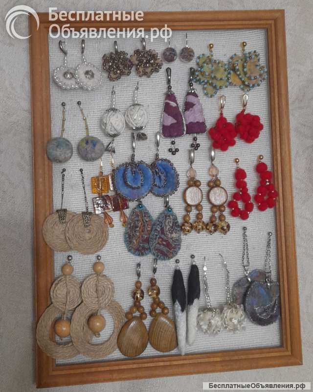 Серьги ручной работы