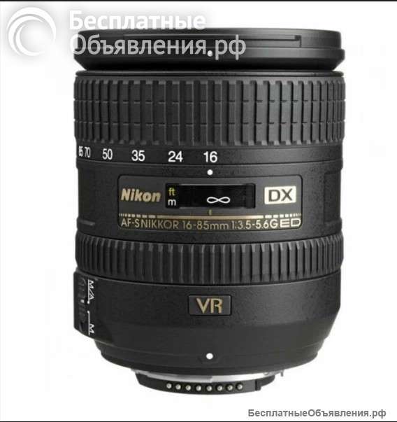 Объектив Nikon 16-85mm f/3.5-5.6G ED VR AF-S DX Nikkor
