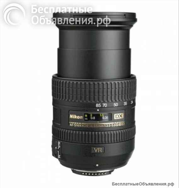 Объектив Nikon 16-85mm f/3.5-5.6G ED VR AF-S DX Nikkor