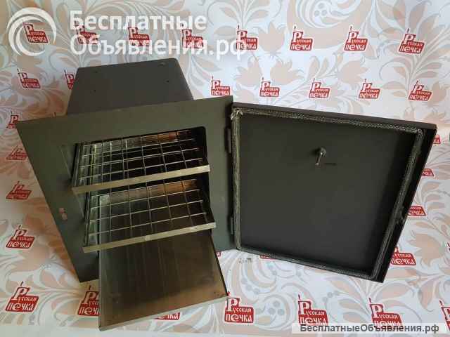 Большая встраиваемая коптильня для барбекю