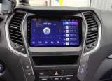 Магнитола мощная для Hyundai Santa Fe, c car play+ Qled 4 гига оперативки