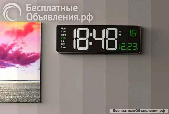 Часы цифровые настенные