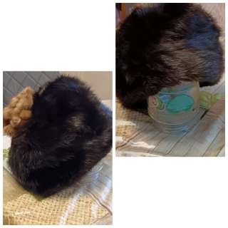 Зимняя норковая шапка