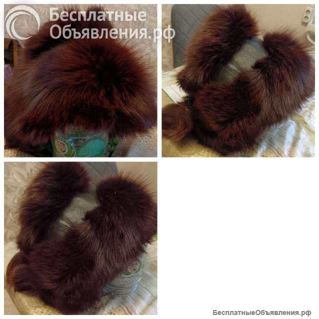 Зимняя норковая шапка