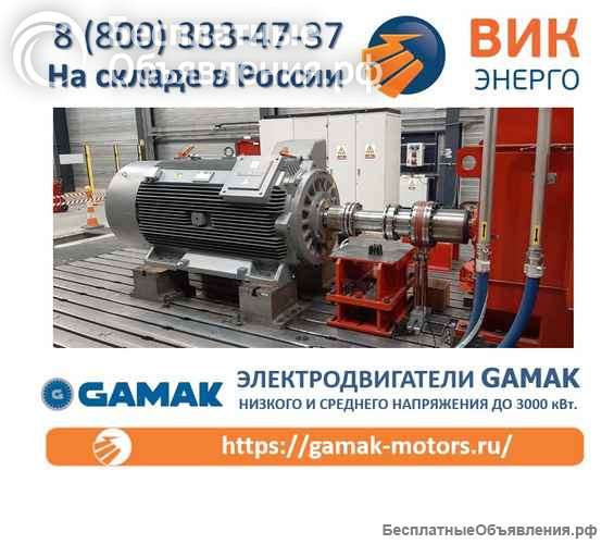 Электродвигатели Gamak низкого и среднего напряжения до 3000 кВт