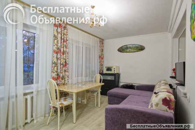 Двухкомнатная квартира с мебелью, техникой и большой лоджией