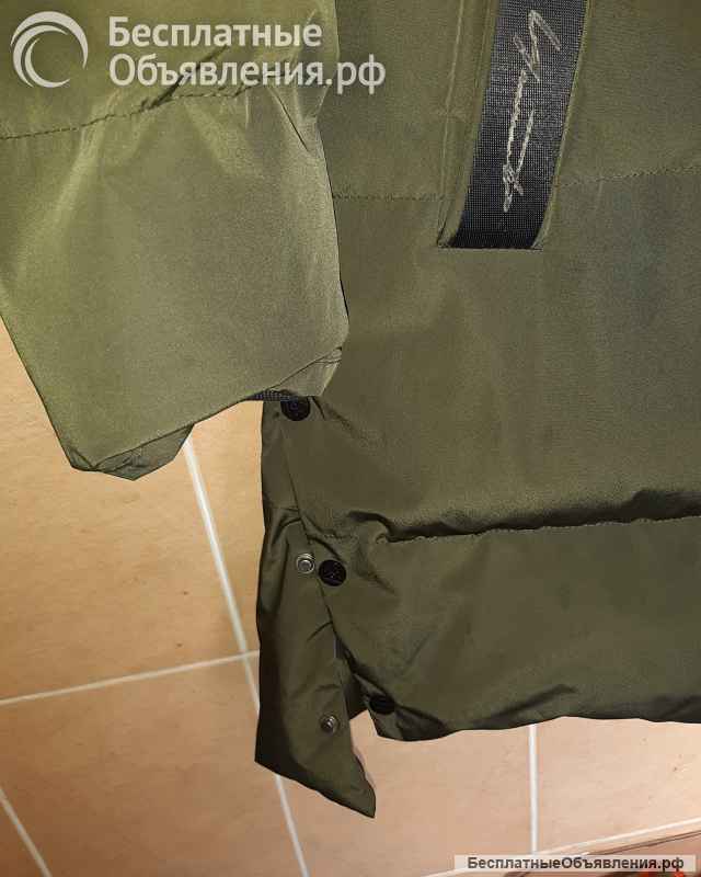 Куртка пуховик длинная мужская 50 размер