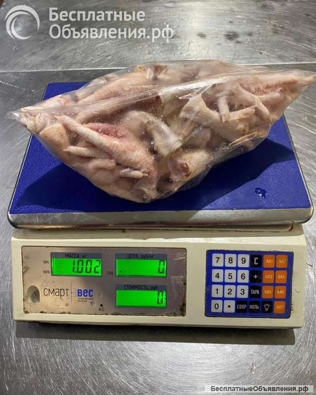 Лапы куриные ЦБ фасовка и монолит