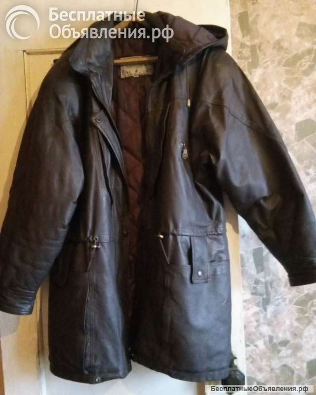 Куртка женская зимняя кожаная новая