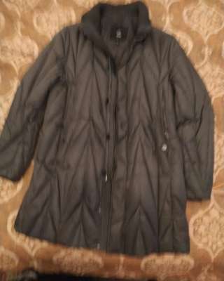 Пуховик мужской серый 56 размера