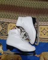 Коньки Samanta-F03 белые фигурные