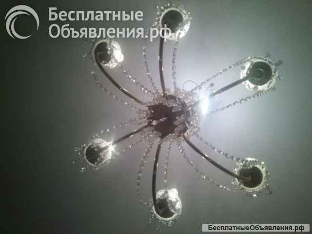 Хрустальная люстра черсое бу в хорошое состояние