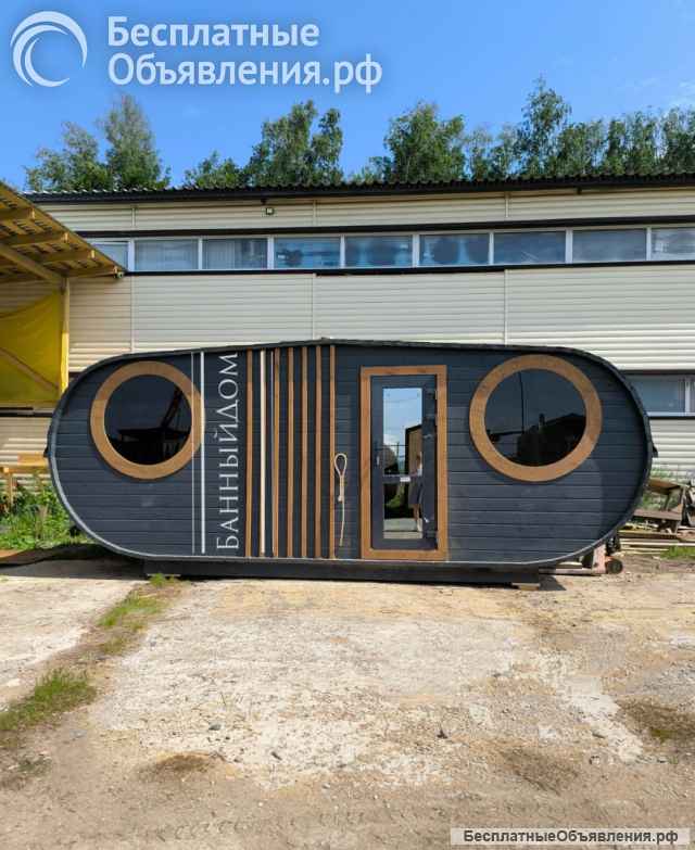 Баня-бочка для дачи под ключ