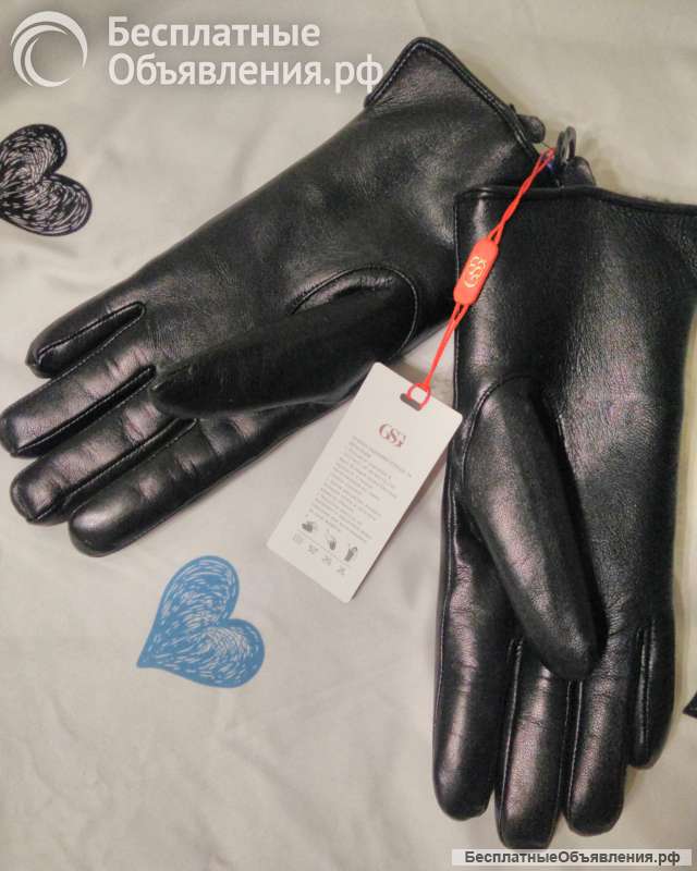Перчатки женские с мехом марки CSG