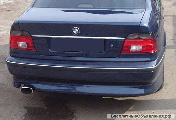 BMW5 E39 Накладка на задний бампер Hamann 1 труба