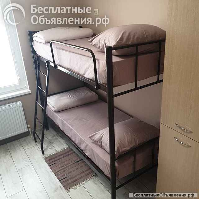 Двухъярусные кровати на металлокаркасе с матрасами Новые