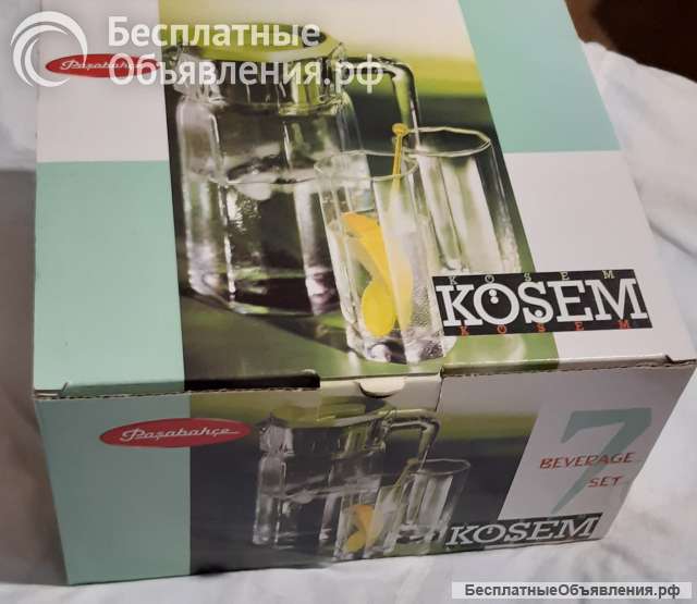 Набор кувшин и четыре стакана