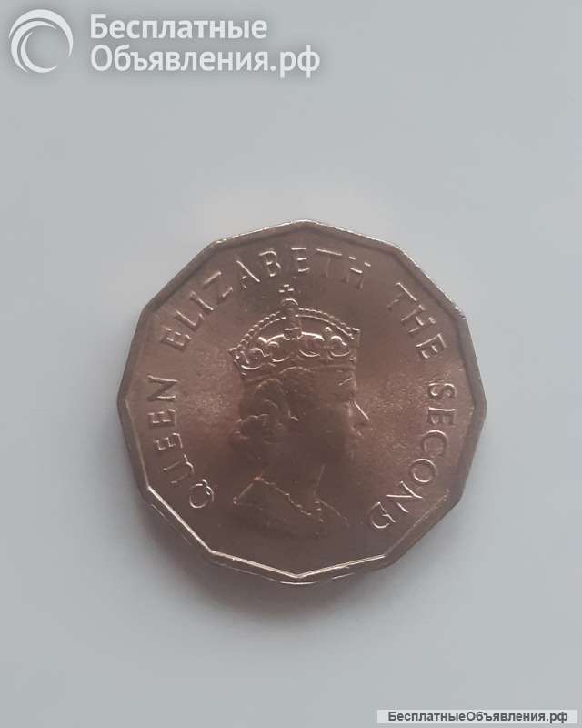 Монета Джерси 1/4 шиллинга (shilling) 1966 г