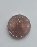 Монета Джерси 1/4 шиллинга (shilling) 1966 г