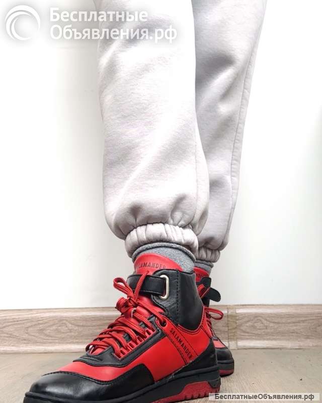 Винтажные кроссовки из натуральной кожи р.37