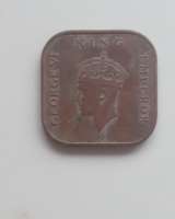 Монета Малайя 1 цент (cent) 1940 г. Георг VI