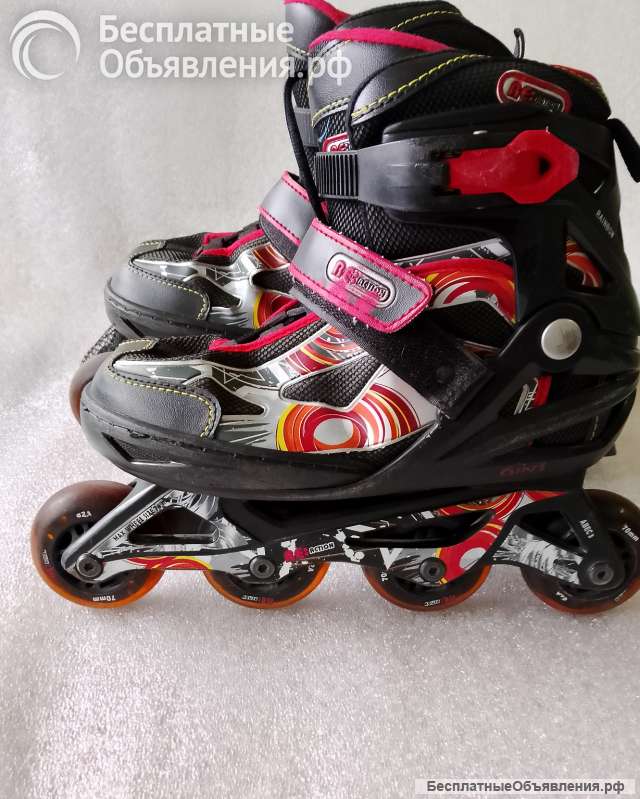 Детские роликовые коньки раздвижные Roces RAINBOW, размер М 36-38