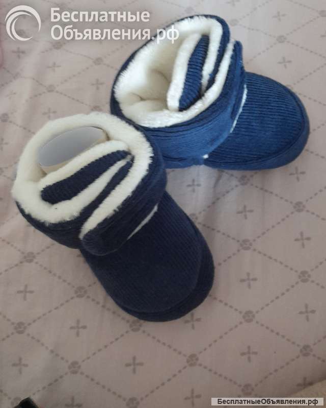 Пинетки для малыша на меху (2-6мес.)