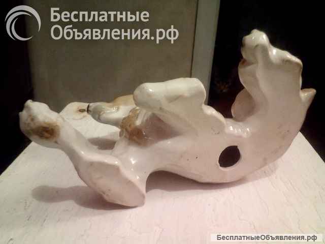 Статуэтка "Спаниель". Фарфор, СССР.