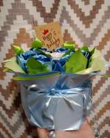 Букеты из атласных лент