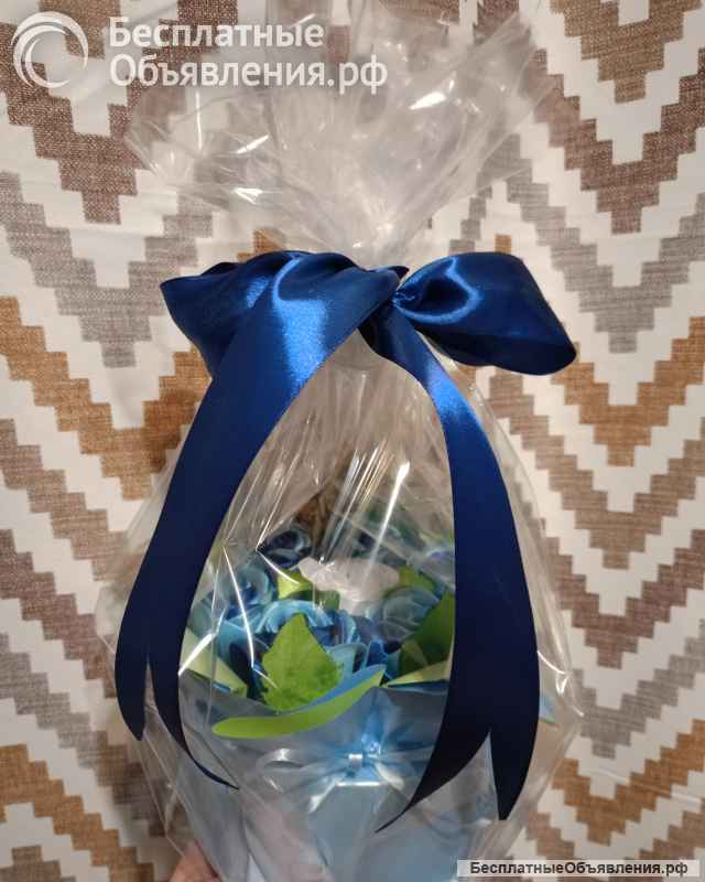 Букеты из атласных лент