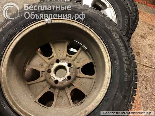 215/60-R16 Pirelli Formula Ice шипованые на дисках Toyota