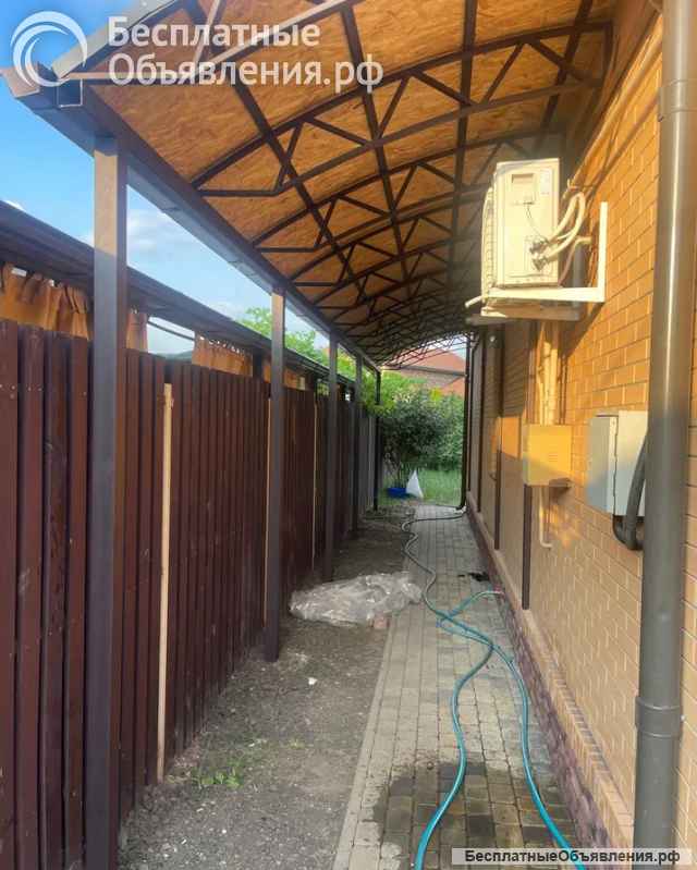 Монтаж, установка навесов