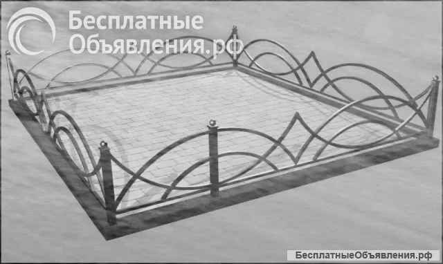 Ограда на кладбище кованая