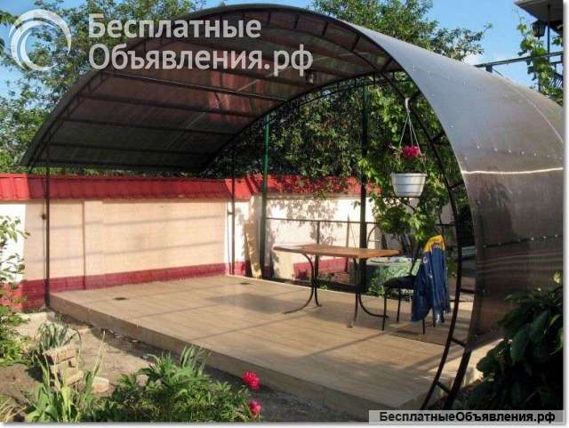 Навес из профильной трубы