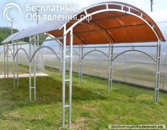 Навес из профильной трубы