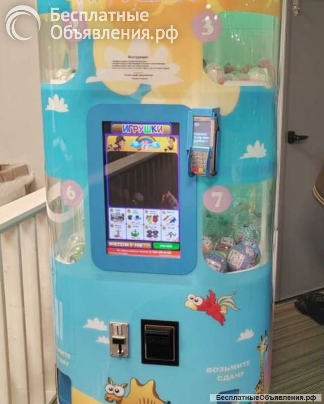 Вендинговый бизнес в ТЦ.5 точек. Игрушки.10 мес