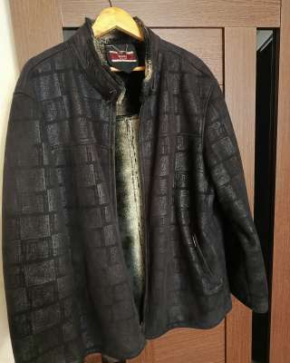 Куртка кожаная зимняя Южная Корея