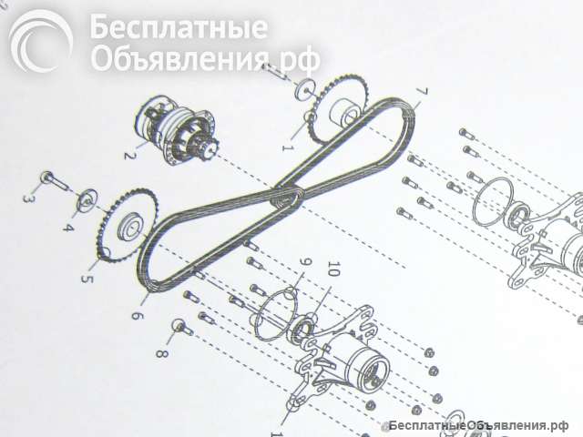 Цепь привода колеса короткая Zoomlion ZS080V и ZS08