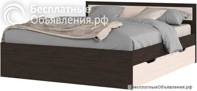 Кровать с ящиками и матрасом Люкс