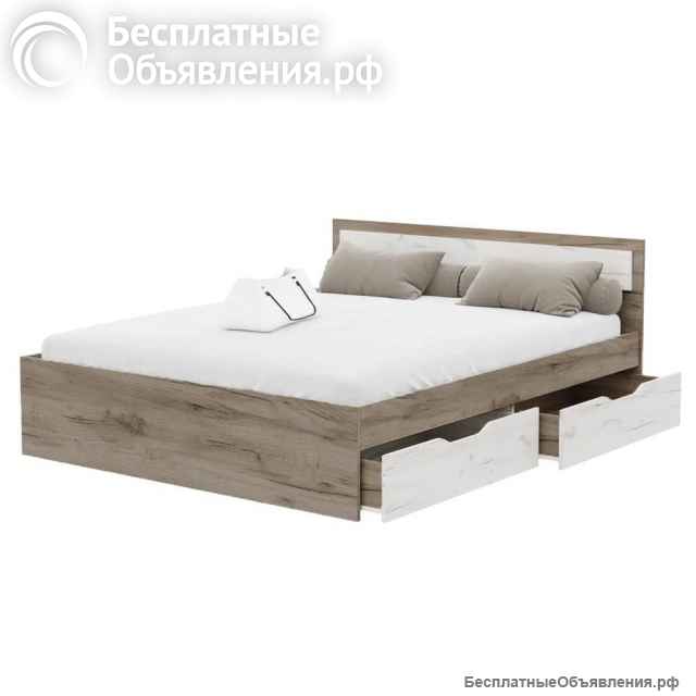 Кровать с ящиками и матрасом Люкс