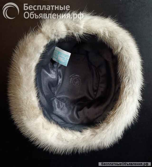 Шапка норковая женская