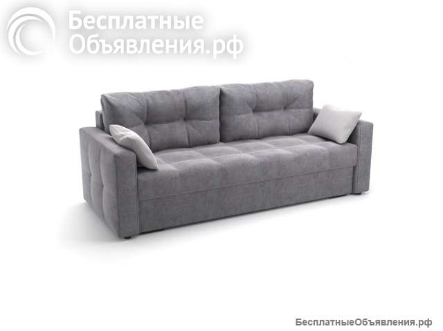 Диван прямой серый