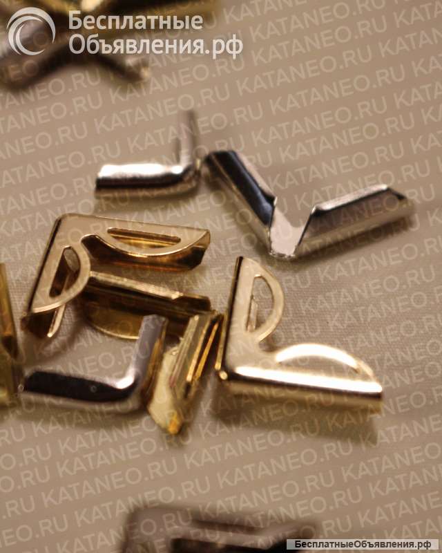 Уголки металлические. Фурнитура для ключницы. Кольца для брелоков.